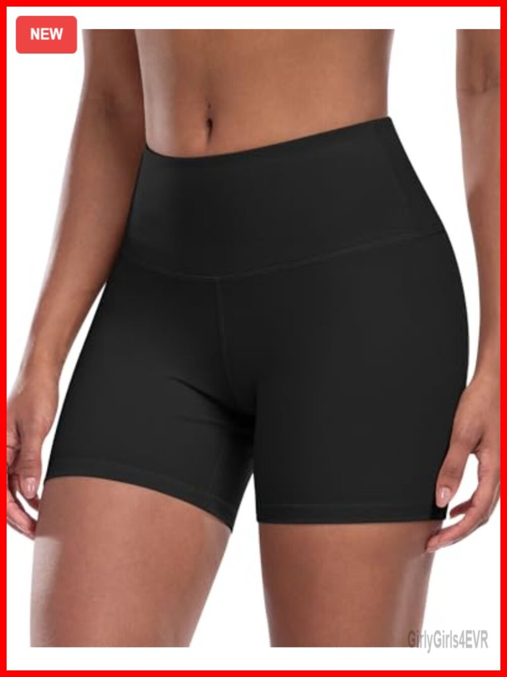 High Waisted Biker Yoga Shorts Tummy Control Workout Running Athletic